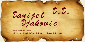 Danijel Đaković vizit kartica